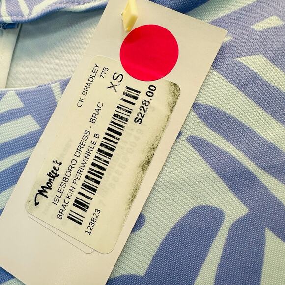 CK Bradley Islesboro Dress in Blue Periwinkle Print Size Small NWT - Picture 6 of 6